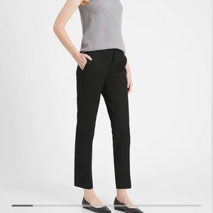 Banana Republic Ryan Slim Straight-Fit Washable Bi-Stretch Pant black size 0